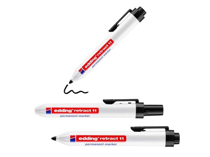 Permanentmarker edding® retract 11 (schwarz)