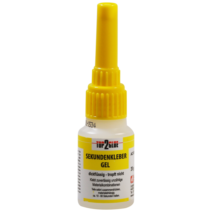 Colla istantanea Top2Glue "Gel" (bottiglietta da 20g)