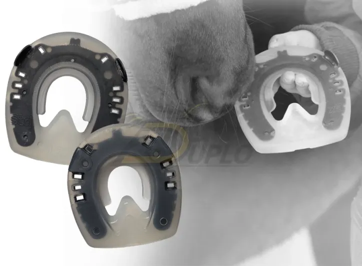 Full Branch Shoe - Verbundbeschlag mit Seitenkappen und regulärem Hufeisenschenkel Full Branch Shoe - Verbundbeschlag mit Seitenkappen und regulärem Hufeisenschenkel