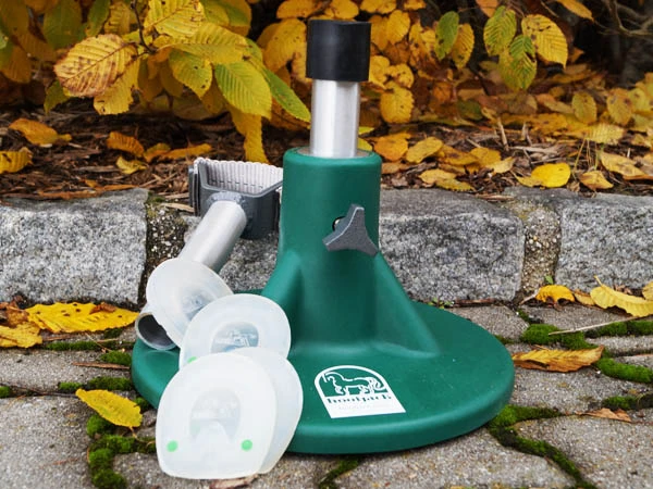 Hoofjack® Mini di Kerckhaert con ferrature per pony – combinazione ideale per la lavorazione di piccoli zoccoli di pony o puledri.