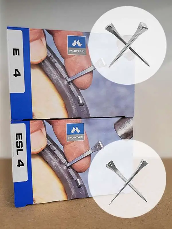 Mustad Hufnägel E und ESL einzeln und im Paket