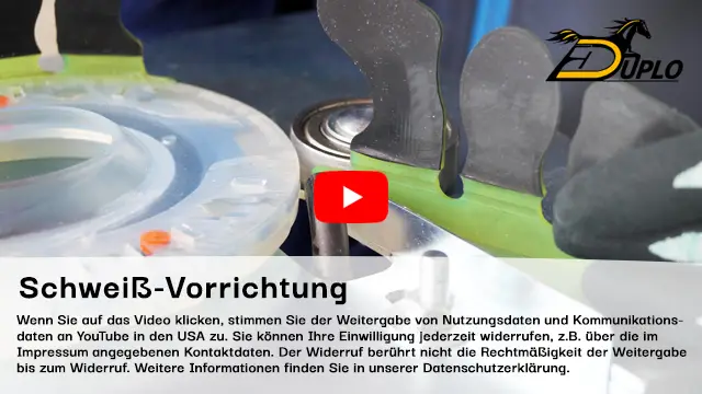 Video: Kunststoffschweissen beim Hufbeschlag mit der Schweiss-Vorrichtung von Duplo