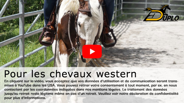 Vidéo de présentation : Ferrage composite en équitation western