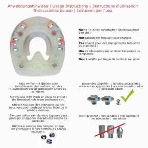 Duplo HDS mit Seitenkappen und Gewinde (Standard / rund / 130mm / M8) (kein mehrfacher Stollenwechsel - wir beraten Sie gerne)